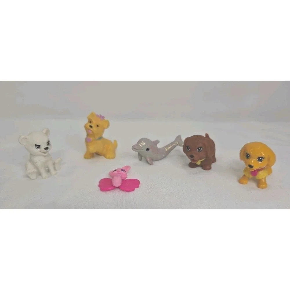 6 Piece Lot Barbie Animals